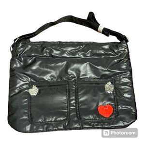 DKNY MYNY Fragrance Collection Messenger Crossbody Bag Black